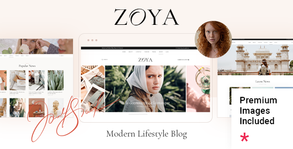 Zoya - Lifestyle Blog WordPress Theme Logo