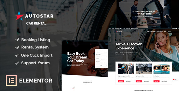 Autostar - Car Rental WordPress Theme Logo