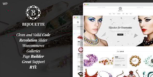 Bejouette - Handmade Jewelry Designer WordPress Theme Logo